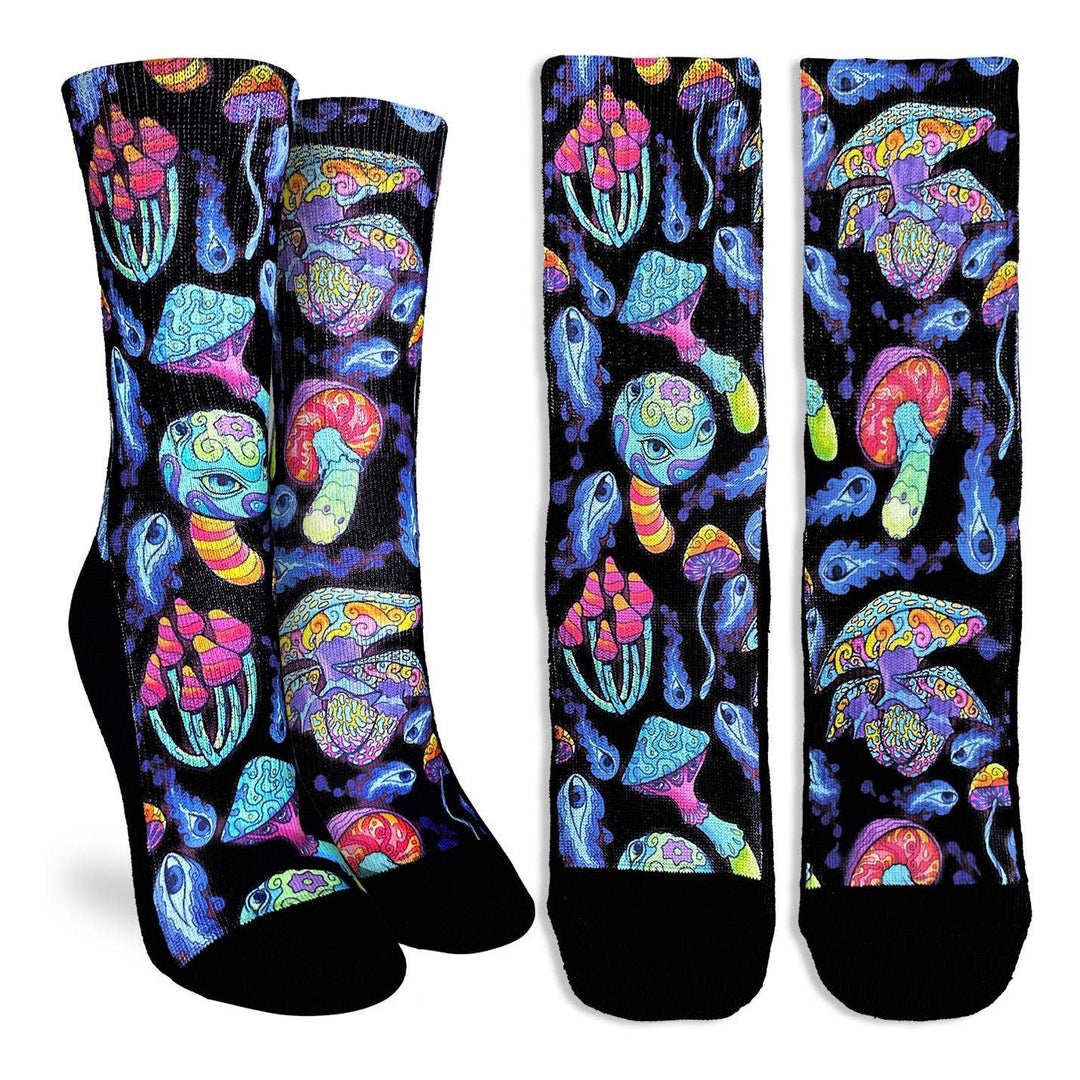 Women's Trippy Mushrooms Socks 5-9