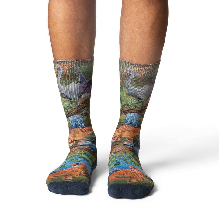 Men's Dinosaur World Socks 8-13
