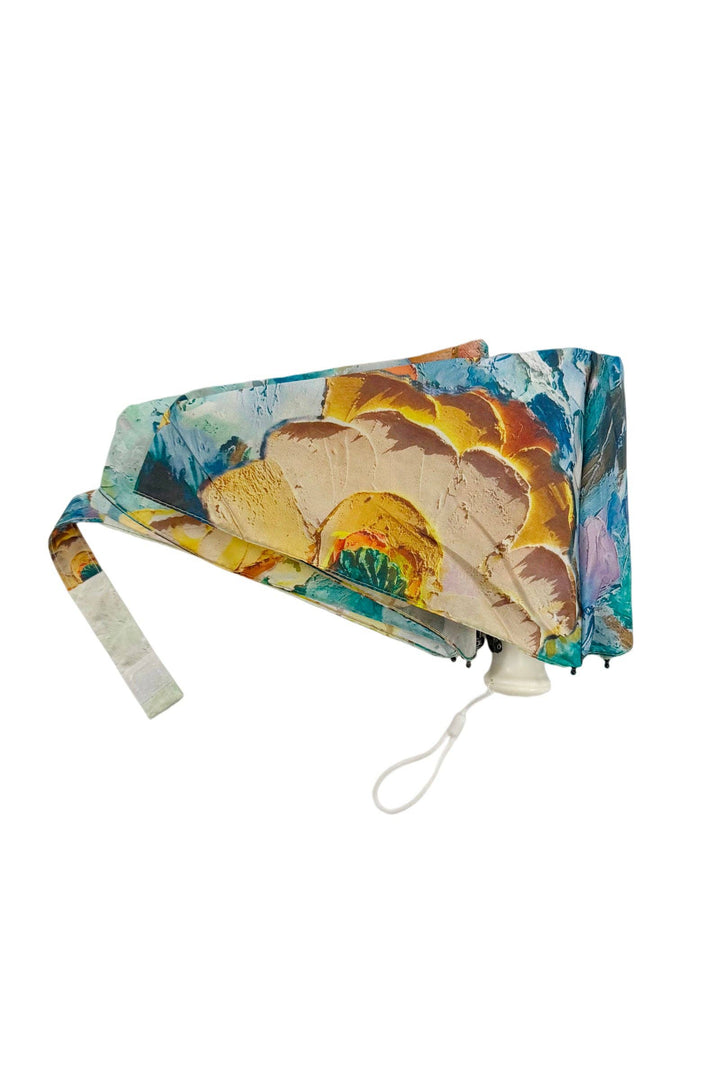 Floral Oil Painting Umbrella with Travel Case (Mini)