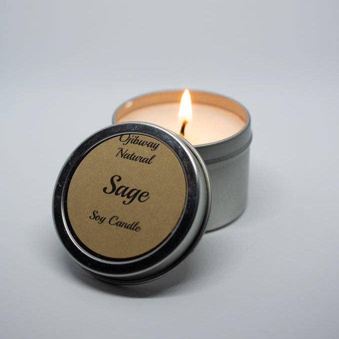 Ojibway Natural - Sage - Soy Candle
