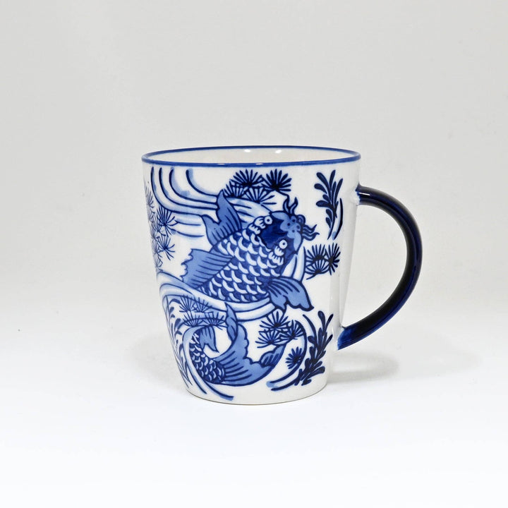 Koi Fish 12oz 4"H Porcelain Mug