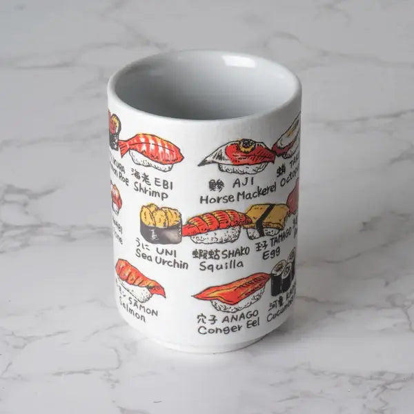 Japanese Sushi Yunomi Style Tea Cup Reactive Glaze 10 fl oz