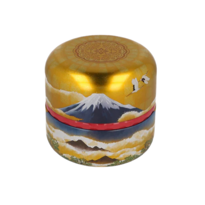 2.8oz Tea Canister Mt Fuji Gold