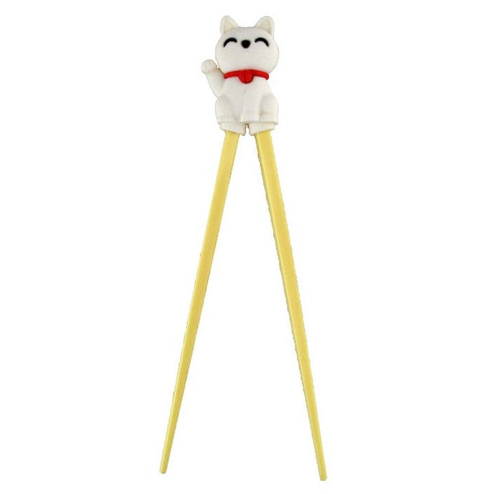 White Lucky Cat Chopsticks