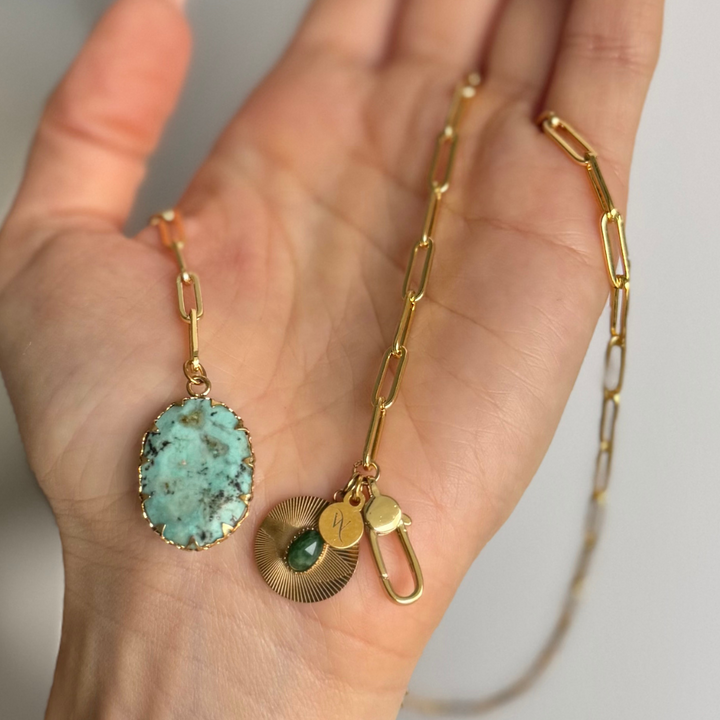 CITADEL Aventurine Ruby Zoisite Necklace | 24k GF