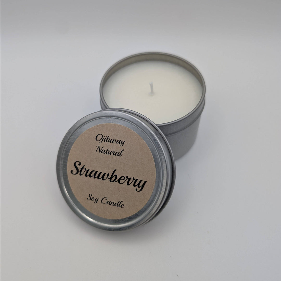 Ojibway Natural - Strawberry - Soy Candle