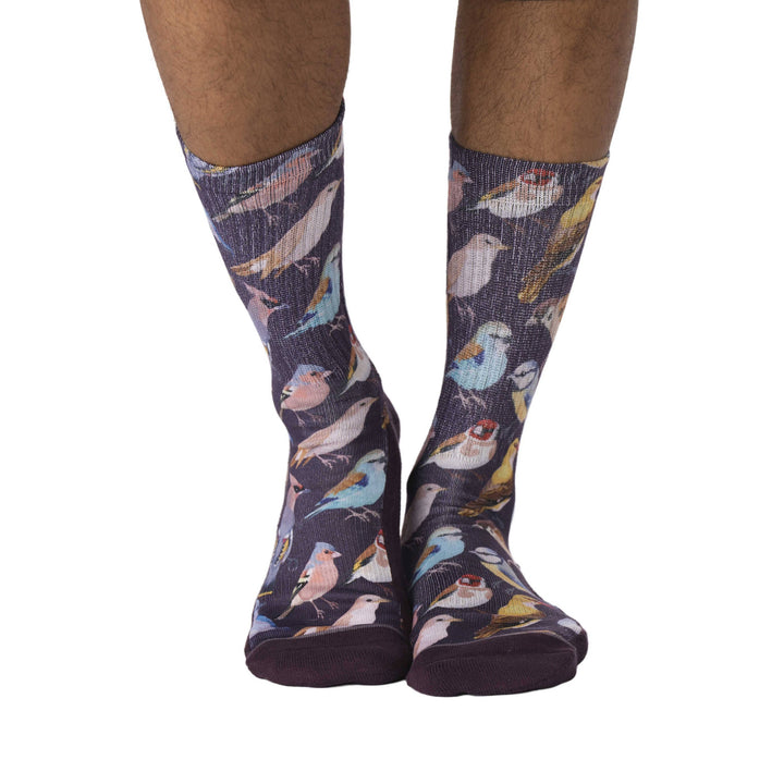 Men's Botanical Birds Socks 8-13