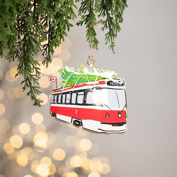 Holiday Streetcar Ornament