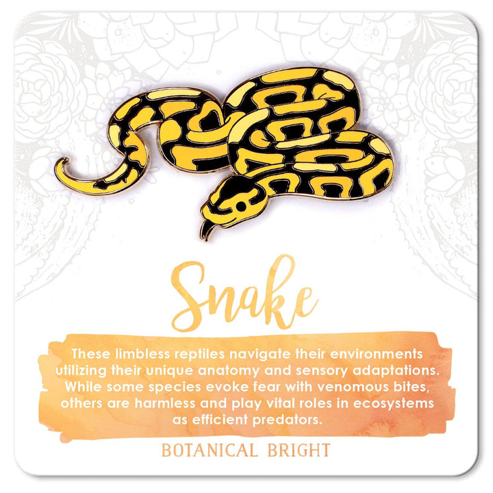 Snake Ball Python Enamel Pin