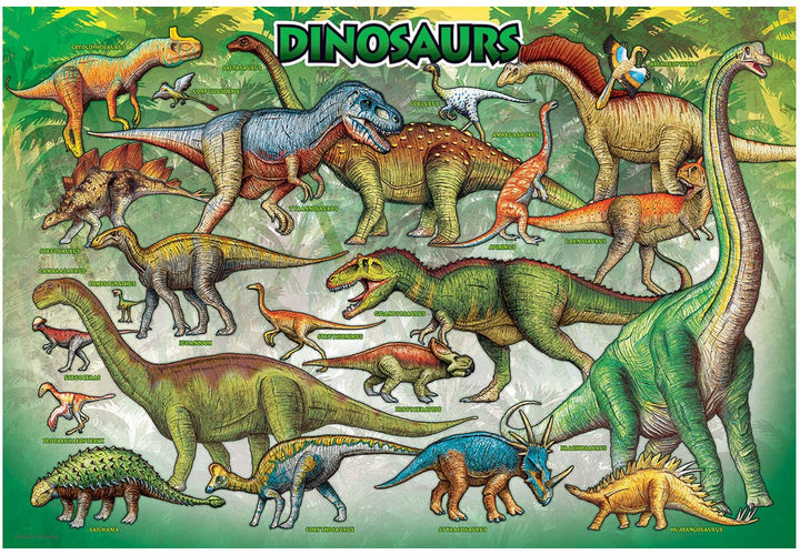 Dinosaurs Lunch Bag with Puzzle