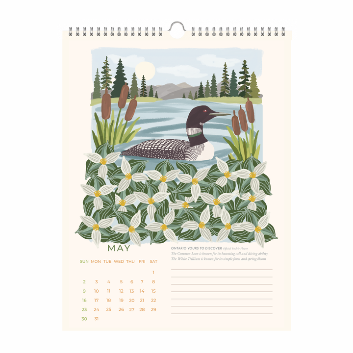 Birds & Blooms of Canada 2027 Wall Calendar