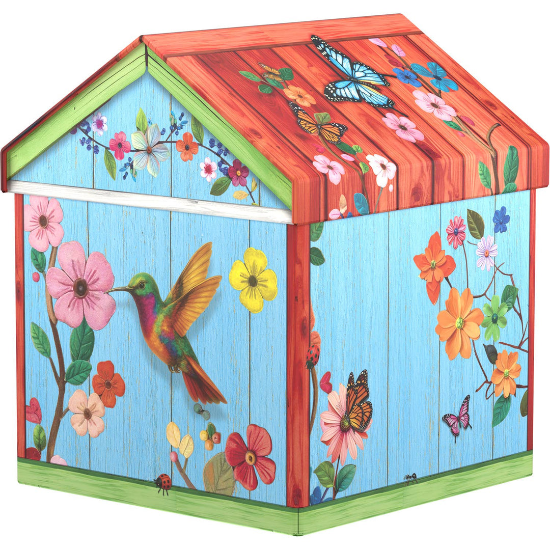 Birdhouse Tin and Puzzle