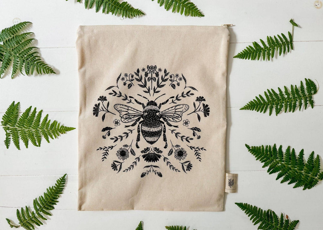 Bread Bag Storage / Bee / Lined Bag