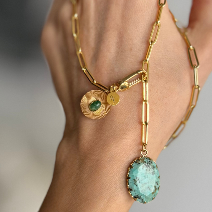 CITADEL Aventurine Ruby Zoisite Necklace | 24k GF