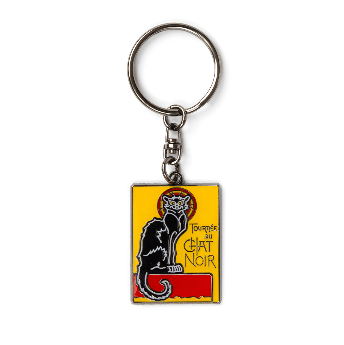 Le Chat Noir Keychain by Théophile Steinlen