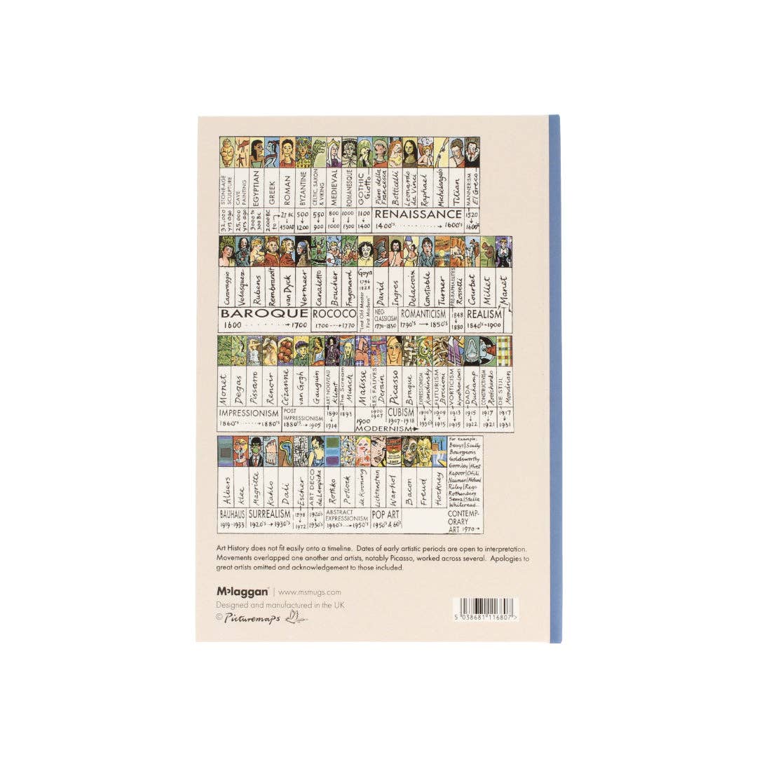 Art Chart A5 Hardback Notebook