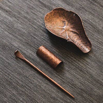 Copper Gongfu Tea Accessories Tools Set