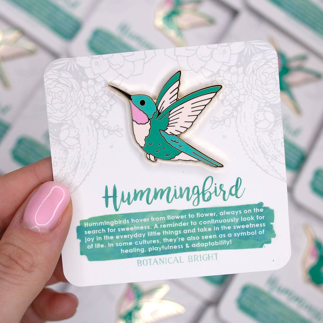 Hummingbird Enamel Pin