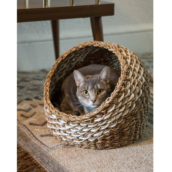 Recycled Sari Cat Basket