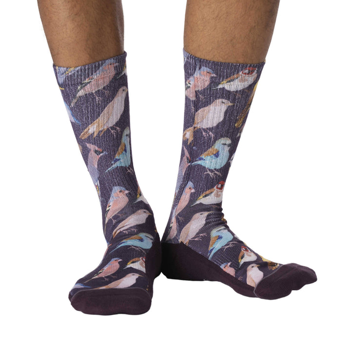 Men's Botanical Birds Socks 8-13