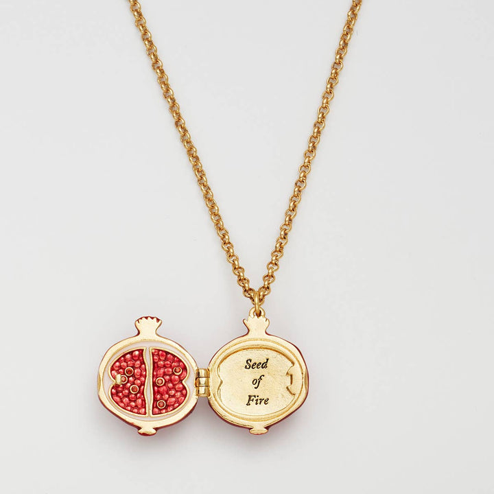 Pomegranante Locket Necklace