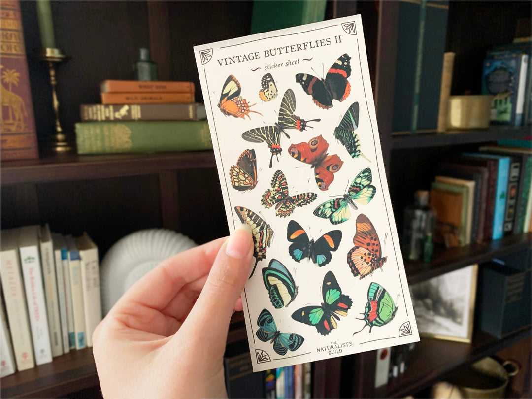 Vintage Butterflies II Sticker Sheet
