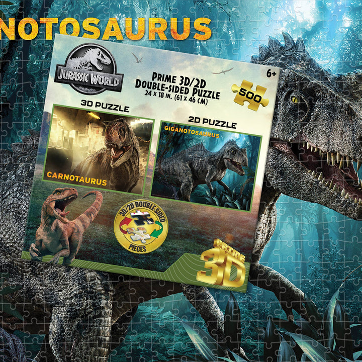 Jurassic World 3D/2D Double-Sided 500pc 24x18"