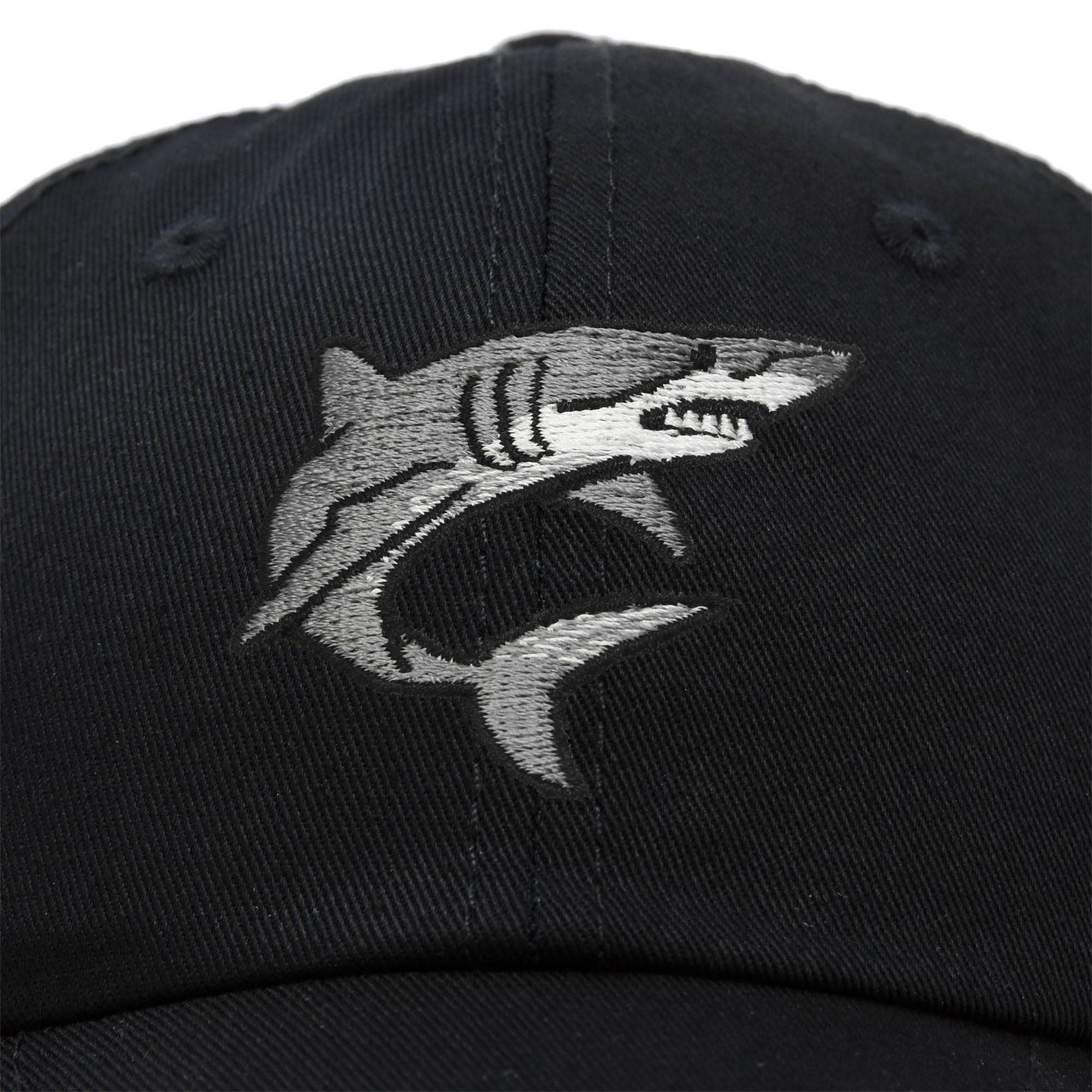 Shark Hat Embroidered Baseball Cap Great White – ROM Boutique