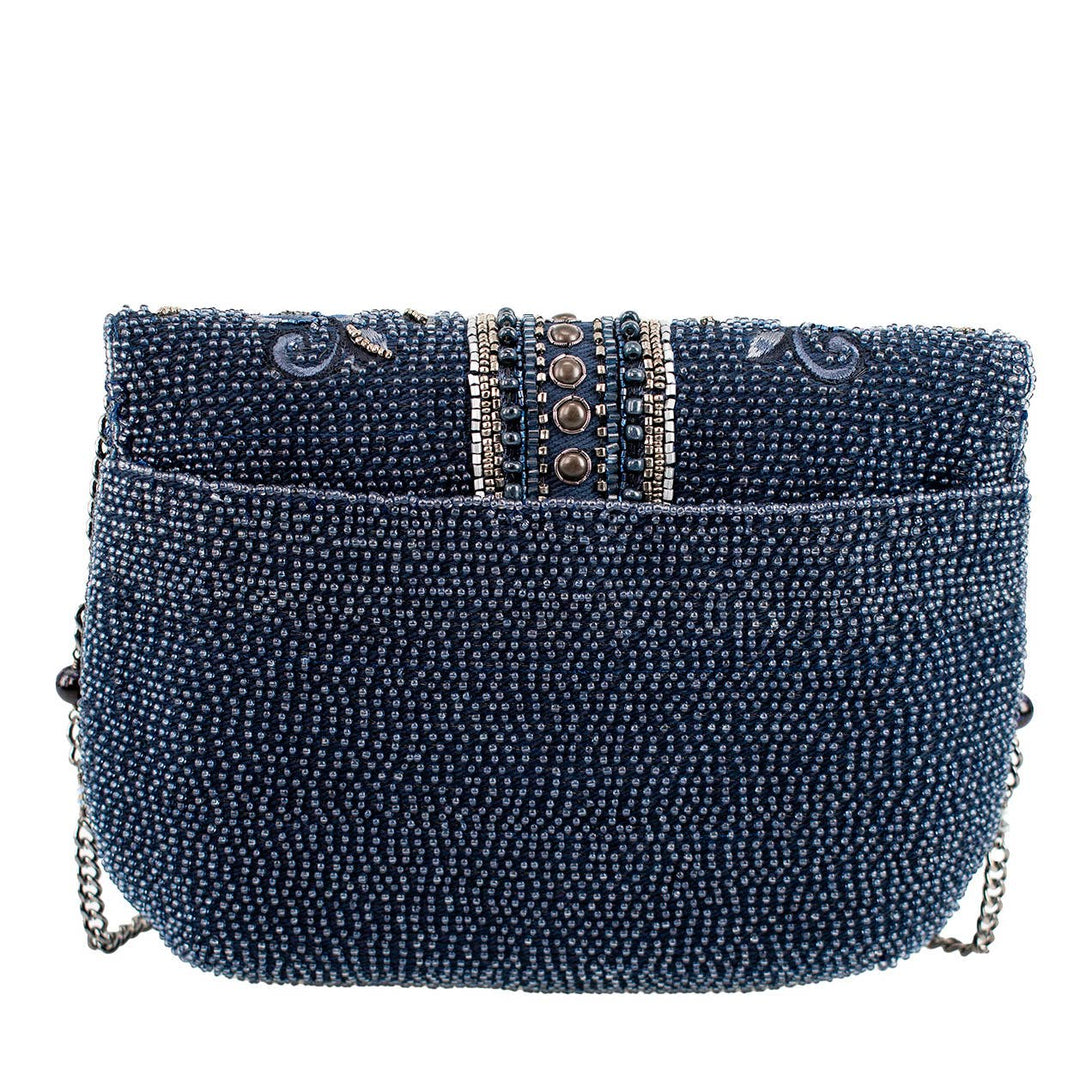 Blue Alchemy Butterfly and Floral Handbag