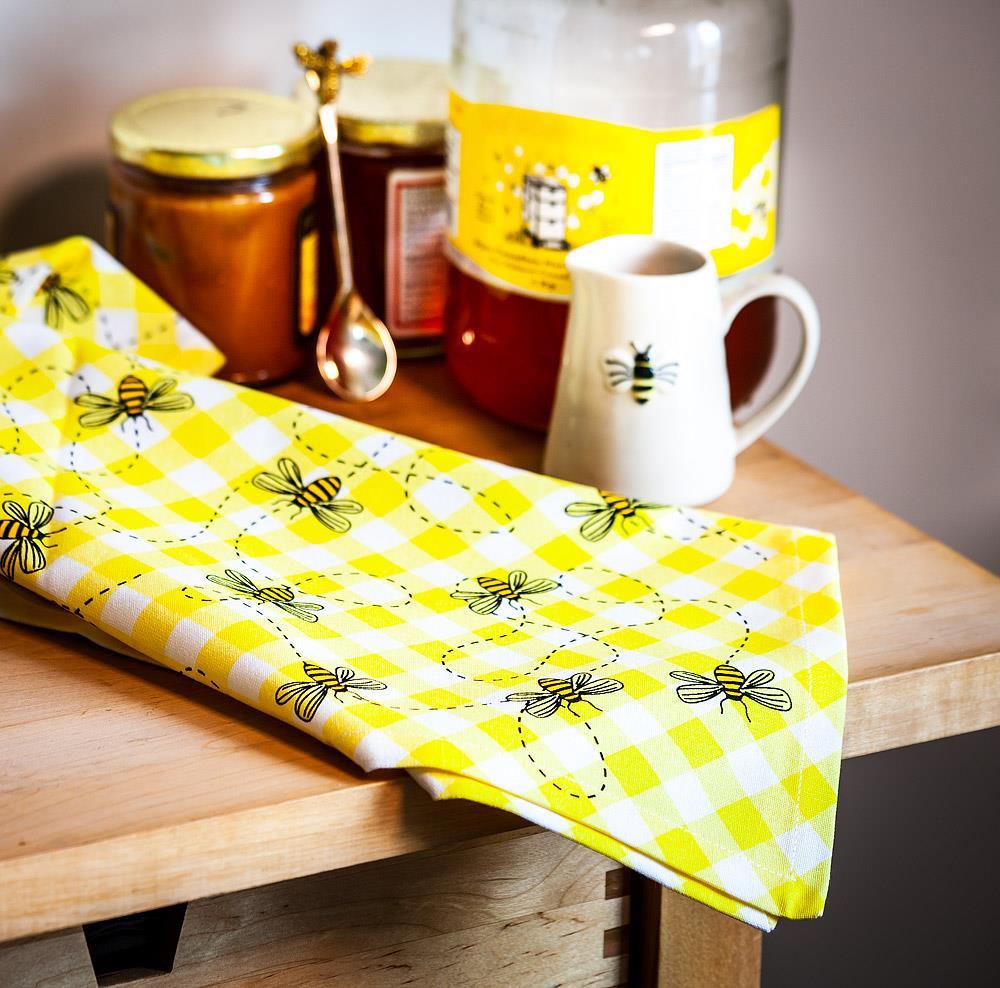Gingham & Bees Kitchen Towel