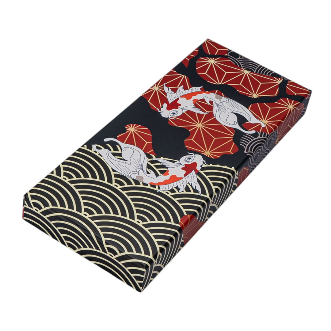 Japanese Koi Fish 2 Pair Chopsticks and Rests Set