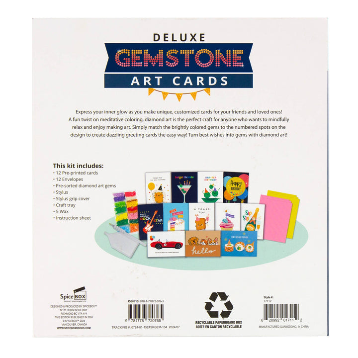 Sketch Plus Deluxe Gemstone Art Cards Complete Craft Set