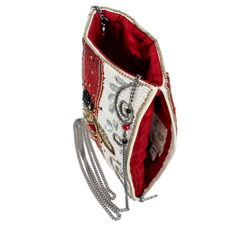Royal Bee Beaded Bee Motif Mini Crossbody Handbag