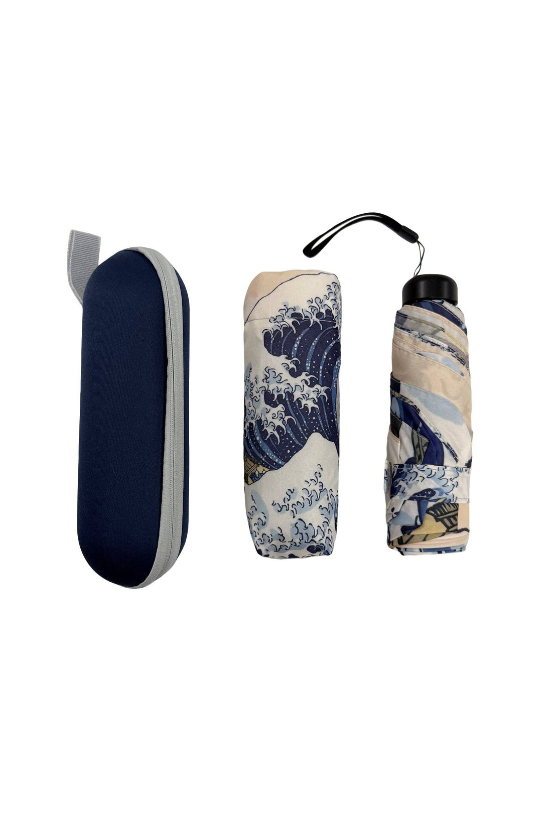 Hokusai's Great Wave Umbrella with Travel Case (Mini )