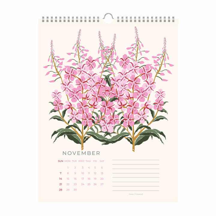 Flowers of Canada 2027 Botanical Wall Calendar