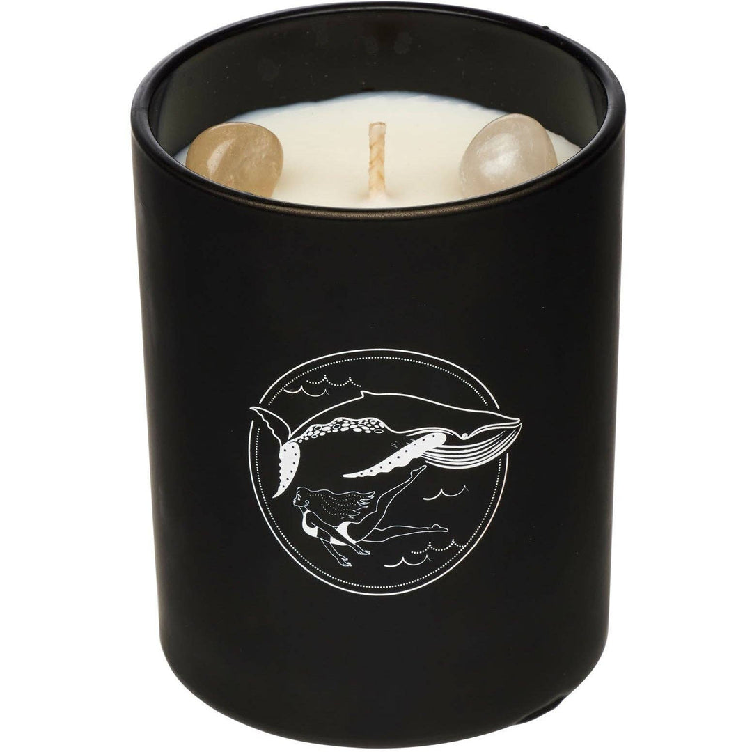 Soy Candle - Crystal Infused - Clear Quartz x Coconut & Lime