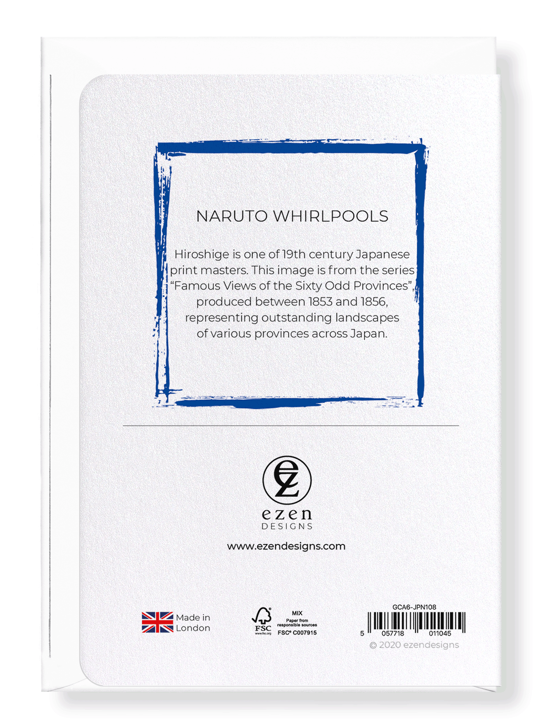 NARUTO WHIRLPOOLS: Japanese Greeting Card