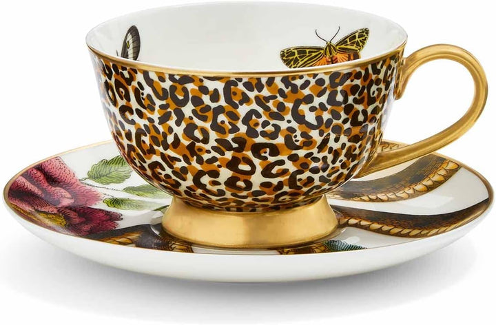 Spode Creatures of Curiosity, Leopard Mug and Snake Saucer