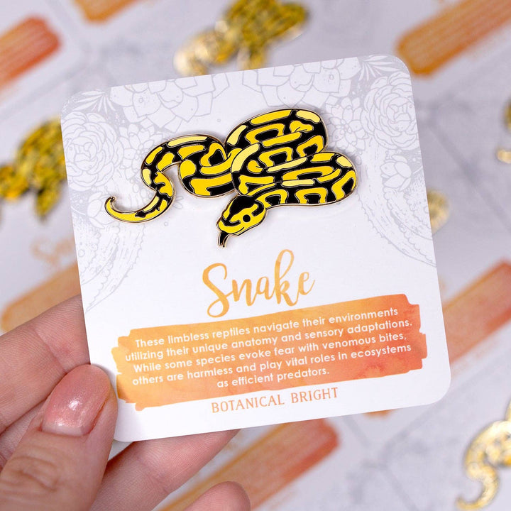 Snake Ball Python Enamel Pin