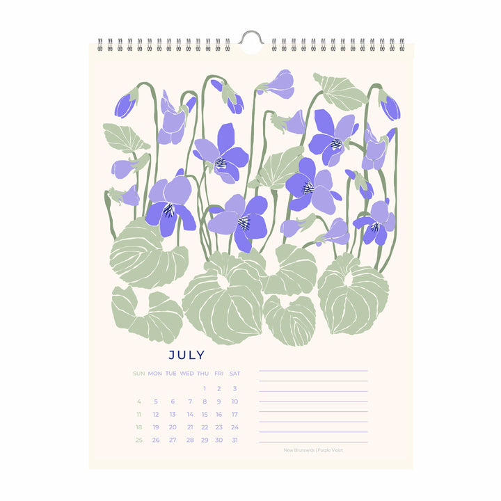 Flowers of Canada 2027 Botanical Wall Calendar