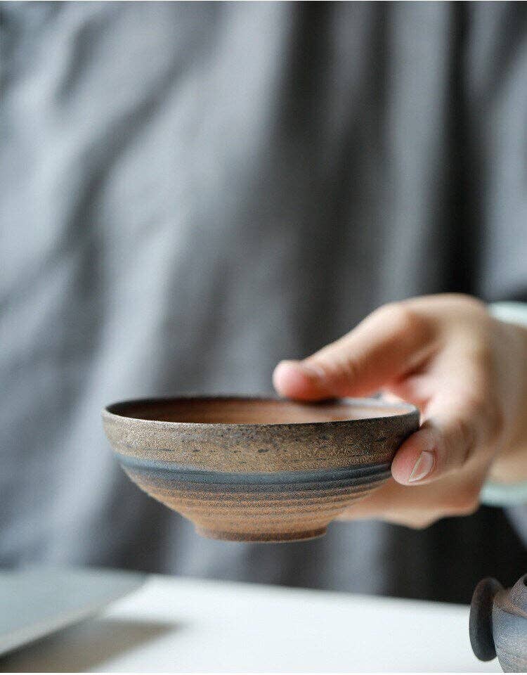 Handmade Ceramic Gaiwan Tea Set (Short version) Shiboridashi Teapot