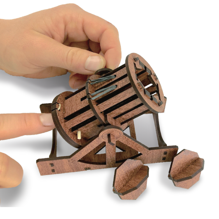 Mini Cannon : Wooden Engineering Model Building Kit