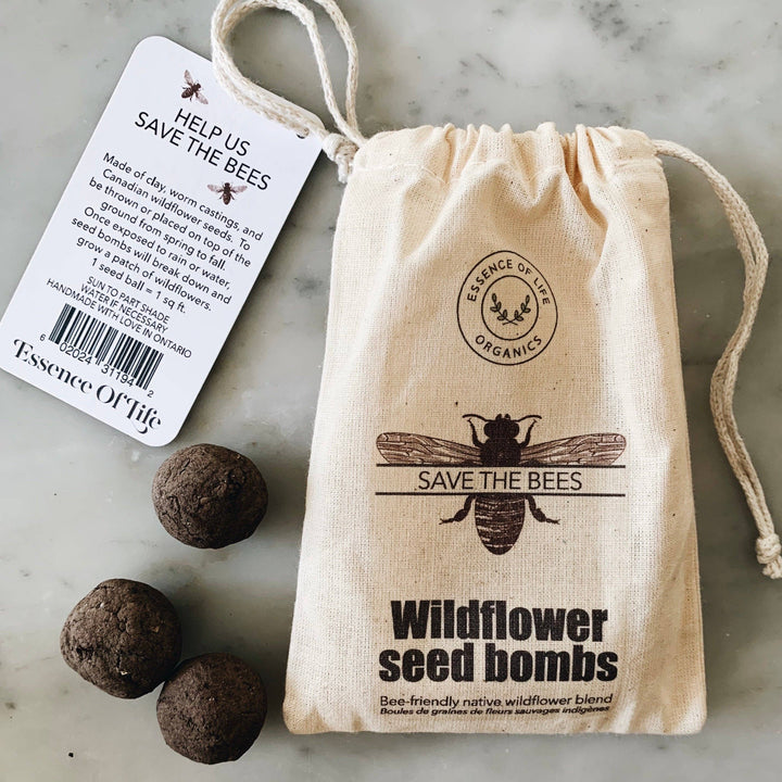 Save the Bees Wildflower Seed Bombs, set of 4