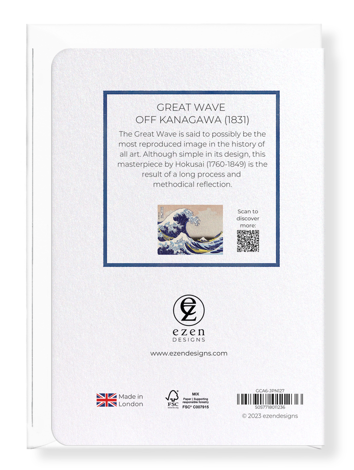 GREAT WAVE OFF KANAGAWA (1831): Japanese Greeting Card