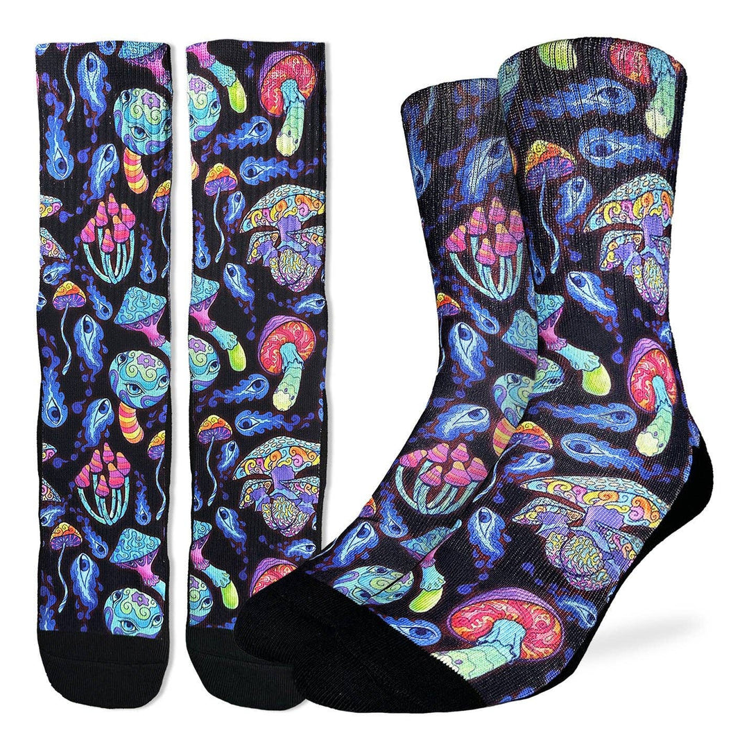 Men's Trippy Mushrooms Socks 8-13
