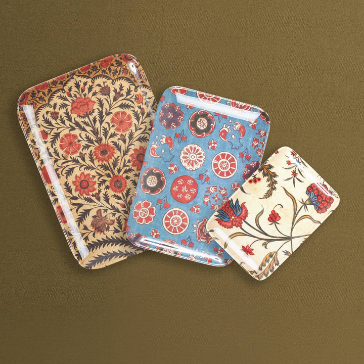 KALAMKARI TRAY SET of 3
