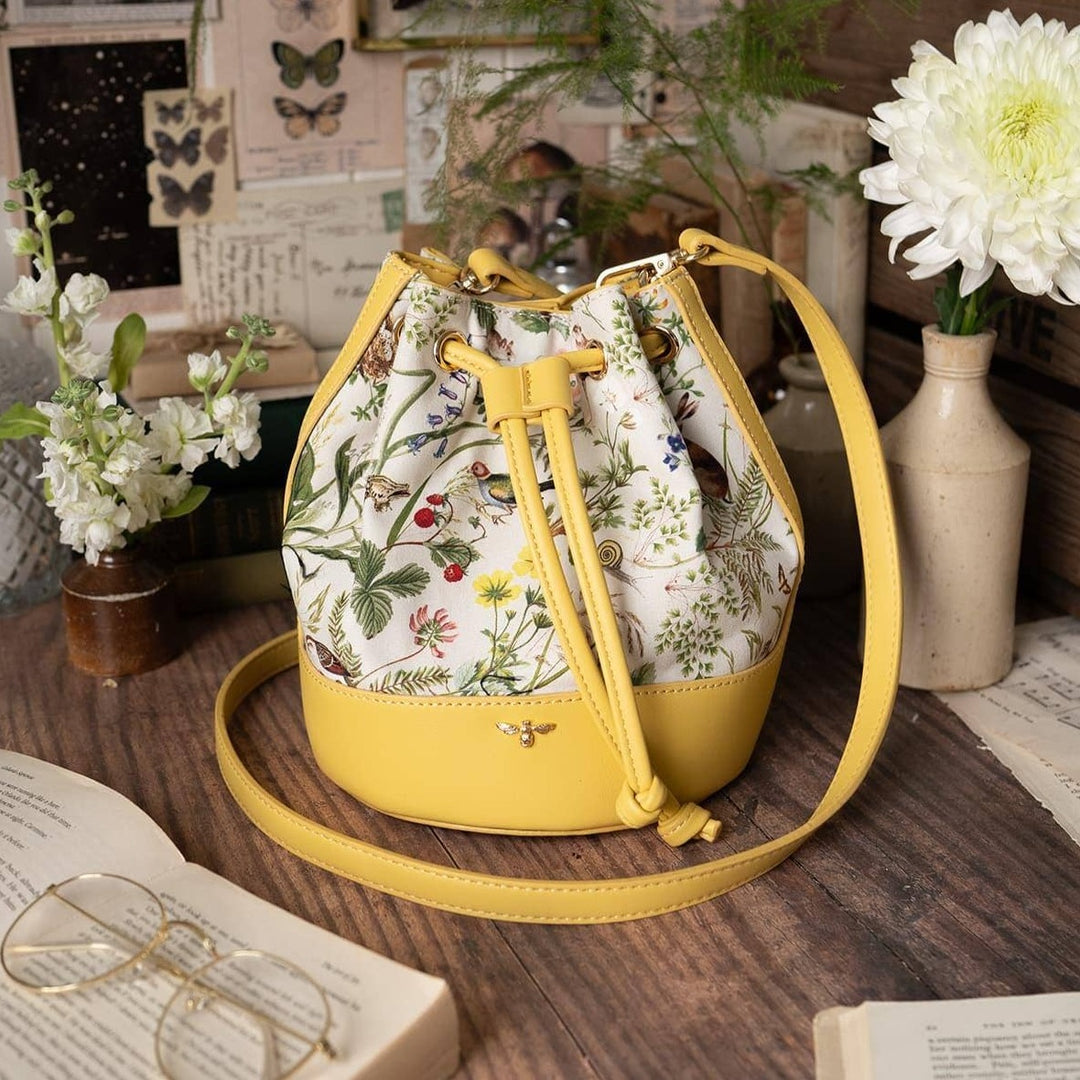 Meadow Creatures Marshmallow Yellow Bucket Bag