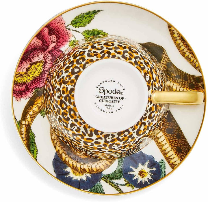 Spode Creatures of Curiosity, Leopard Mug and Snake Saucer