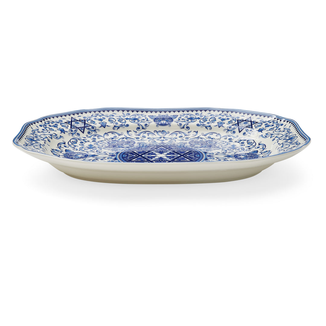 Judaica Oval Platter