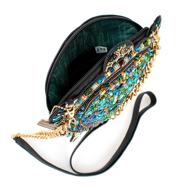 Wave Rider Beaded Turtle Crossbody Handbag